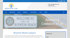 Desktop Screenshot of boyntonlaw.com