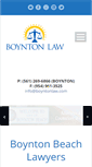 Mobile Screenshot of boyntonlaw.com