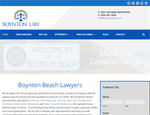 Tablet Screenshot of boyntonlaw.com